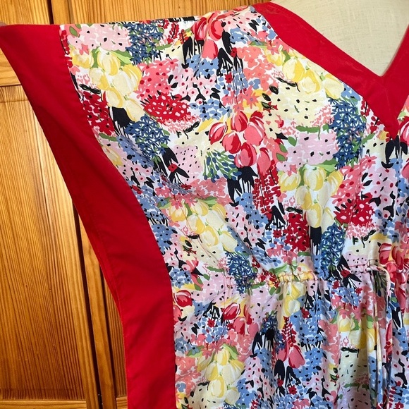 Charter Club Large Vibrant Floral Tassel Tie Boho CottageCore Coastal Grandma - Picture 4 of 11